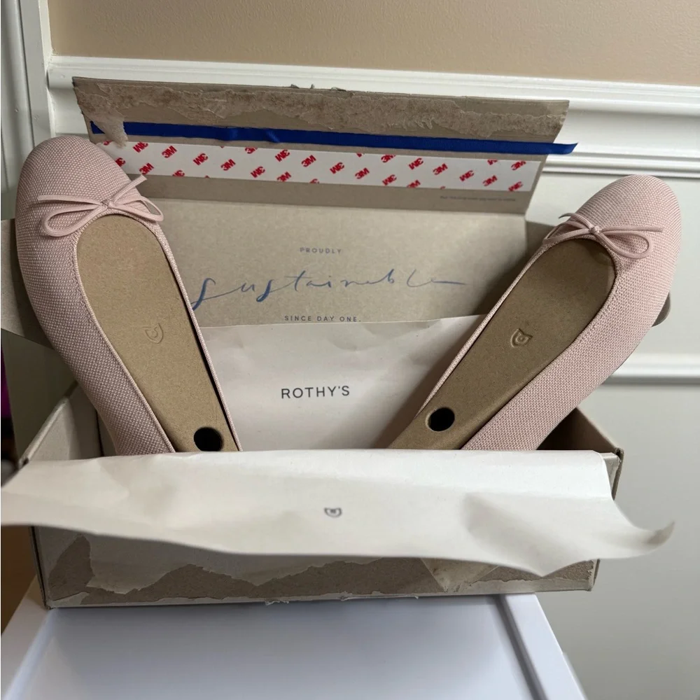Rothy’s Women’s Elegant Pink Women's Ballet Flats. Size 11.5 - Picture 2 of 16